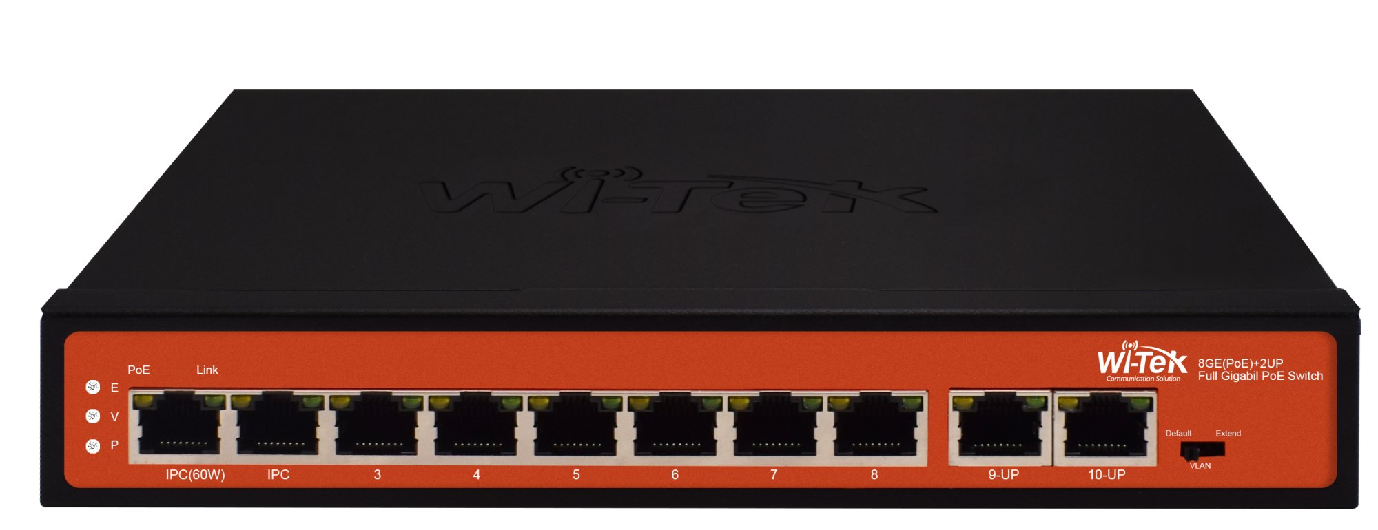 Коммутатор 8 PoE портов Wi-Tek WI-PS308G (v2)
